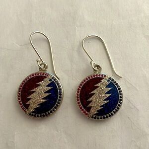 Grateful Dead drop earrings